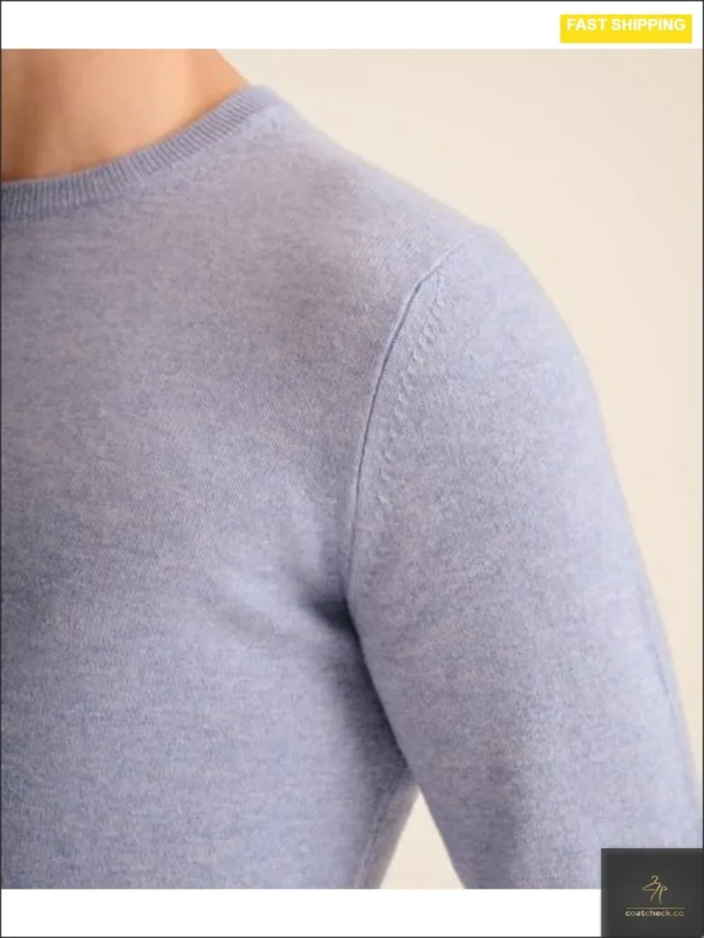 Men's Cashmere Crewneck Sweater Pullover Lightweight Summer Layer